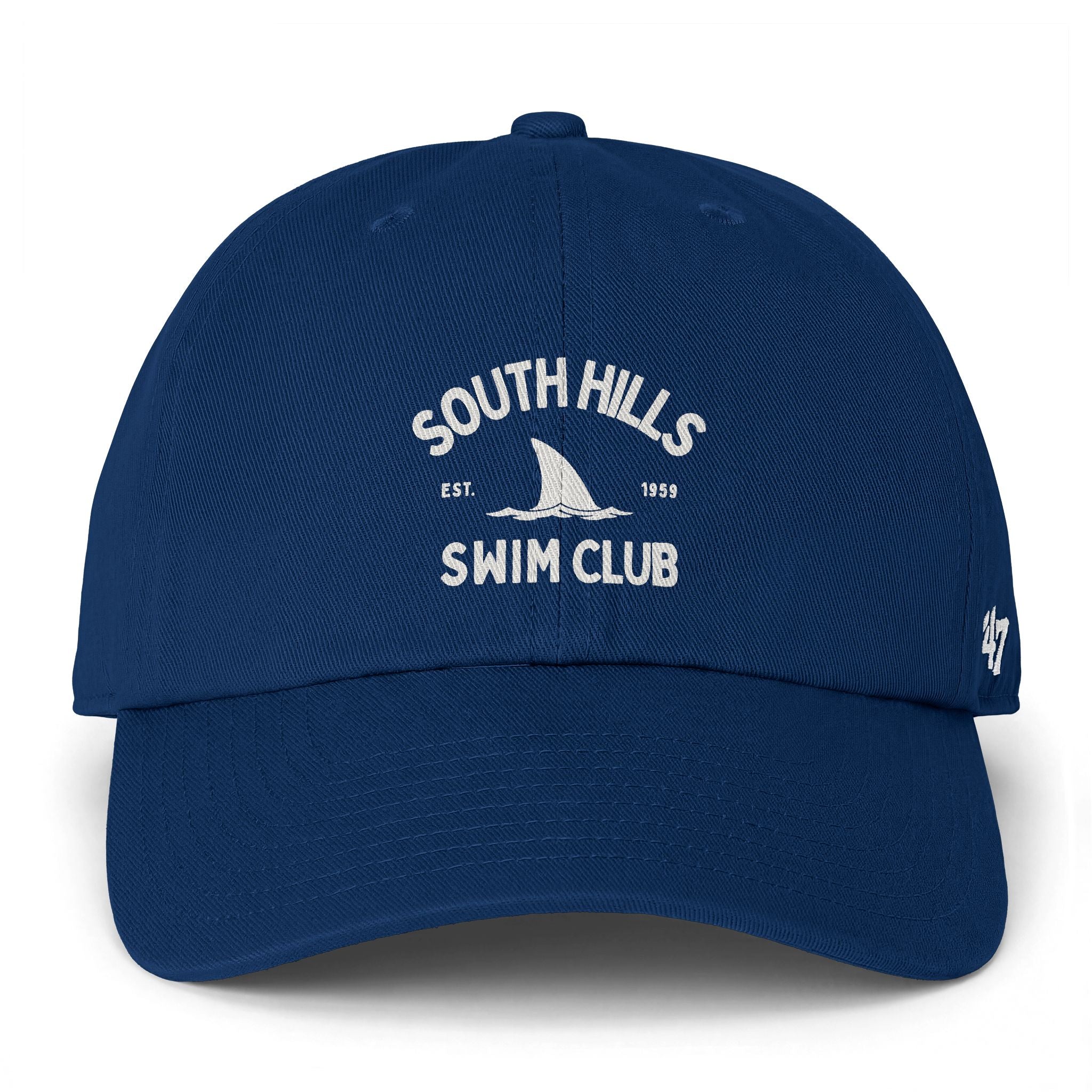 Adult Unisex South Hills Swim Club Home of the Sharks Graphic 47 Brand Clean Up Cap