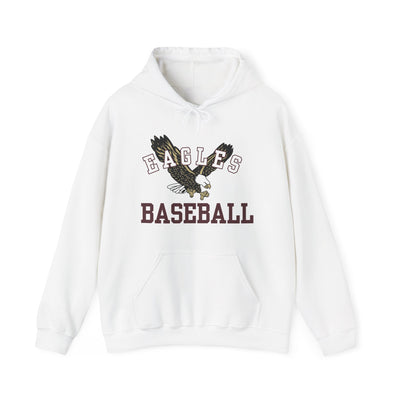 Adult Unisex Flying Baseball Eagle Graphic Hoodie