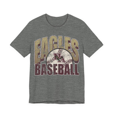 Adult Unisex New Albany Eagles Distressed Dugout Graphic Short Sleeve Soft Tee