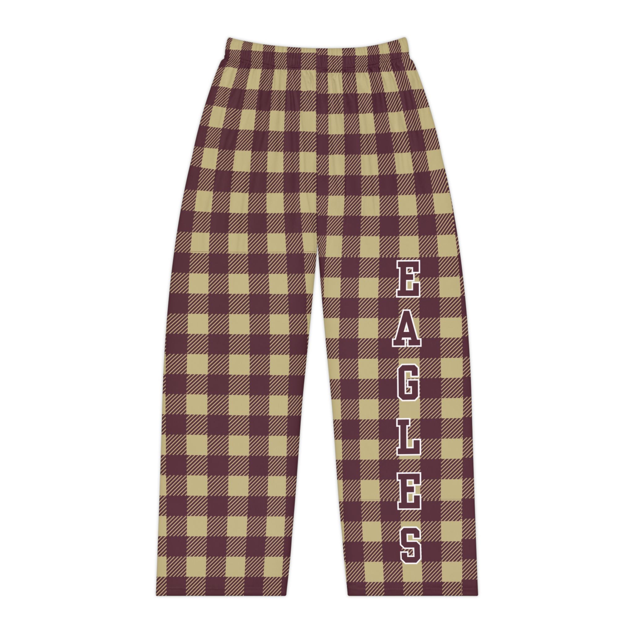 Women's Buffalo Check Pajama Pant with Eagles Print