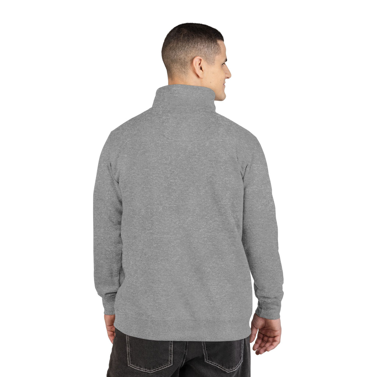 Adult Unisex New Albany Black Classic Band Logo Embroidered Fleece Quarter-Zip Pullover