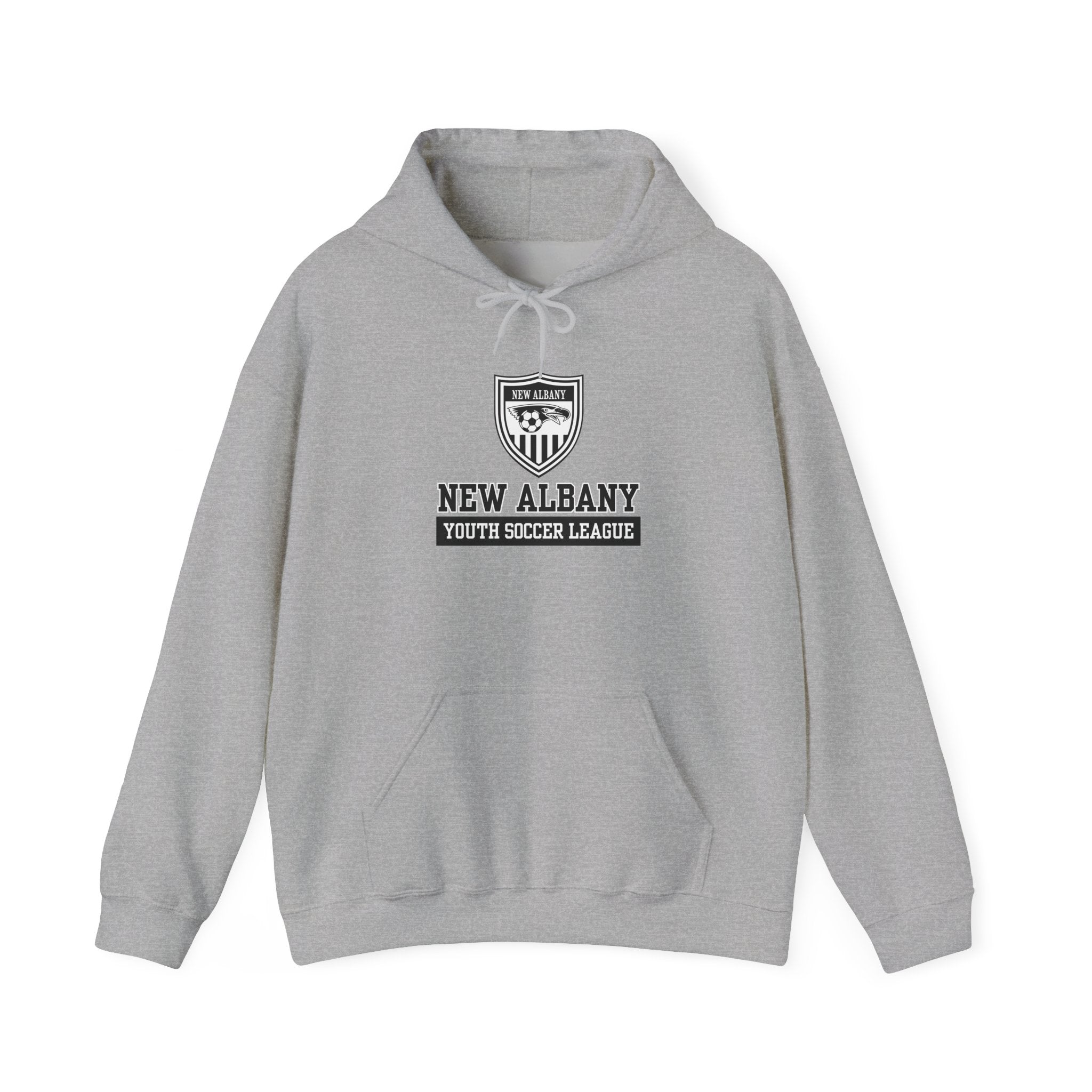 Adult Unisex New Albany Youth Soccer League Game Day Graphic Hoodie