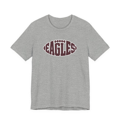 Adult Unisex New Albany Football Eagle Ball Graphic Short Sleeve Soft Tee