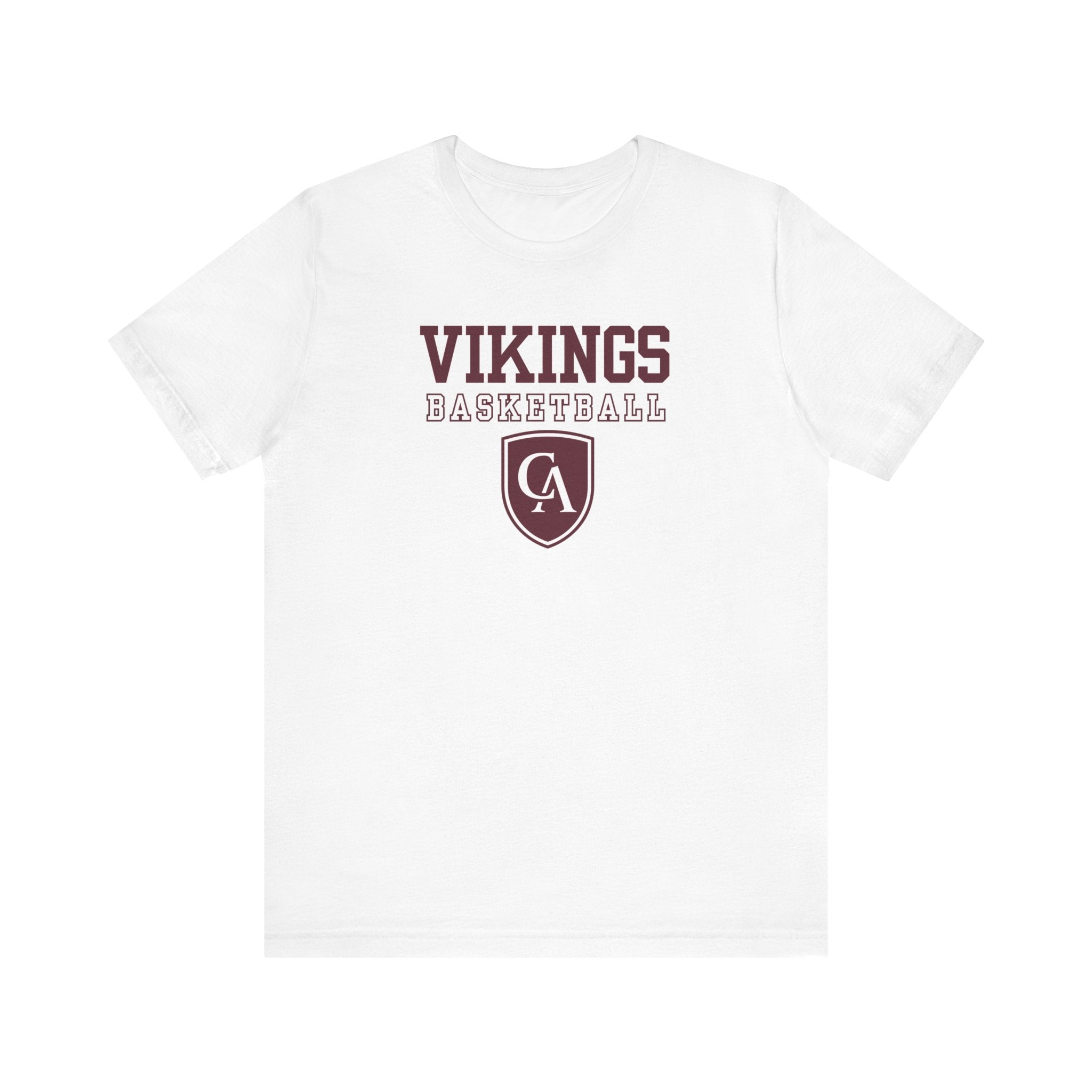 Adult Unisex Columbus Academy Vikings Basketball Graphic Short Sleeve Bella + Canvas Soft Tee