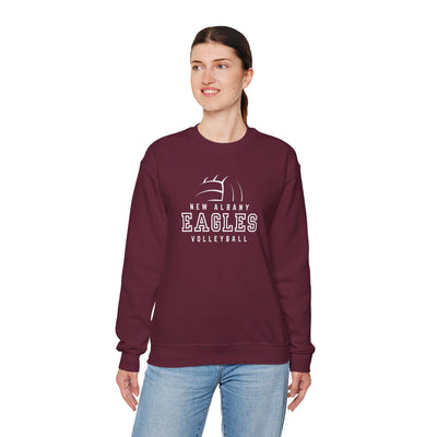 Adult Unisex New Albany Eagles Victory Volleyball Graphic Sweatshirt