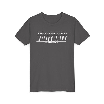Youth Brooke High Bruins Goal Line Graphic Short Sleeve Soft Tee