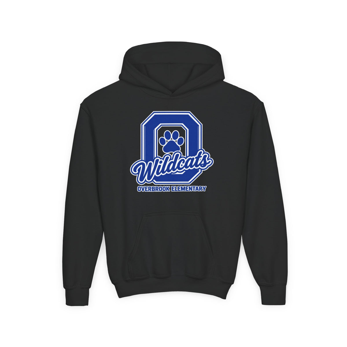 Youth Overbrook Elementary Wildcats Block Letter Graphic Hoodie