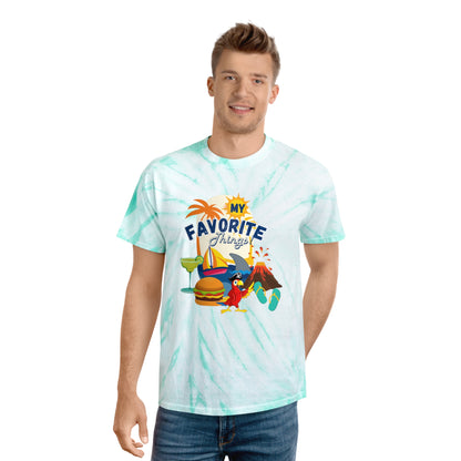 Adult Unisex My Favorite Things Graphic Tie-Dye Tee