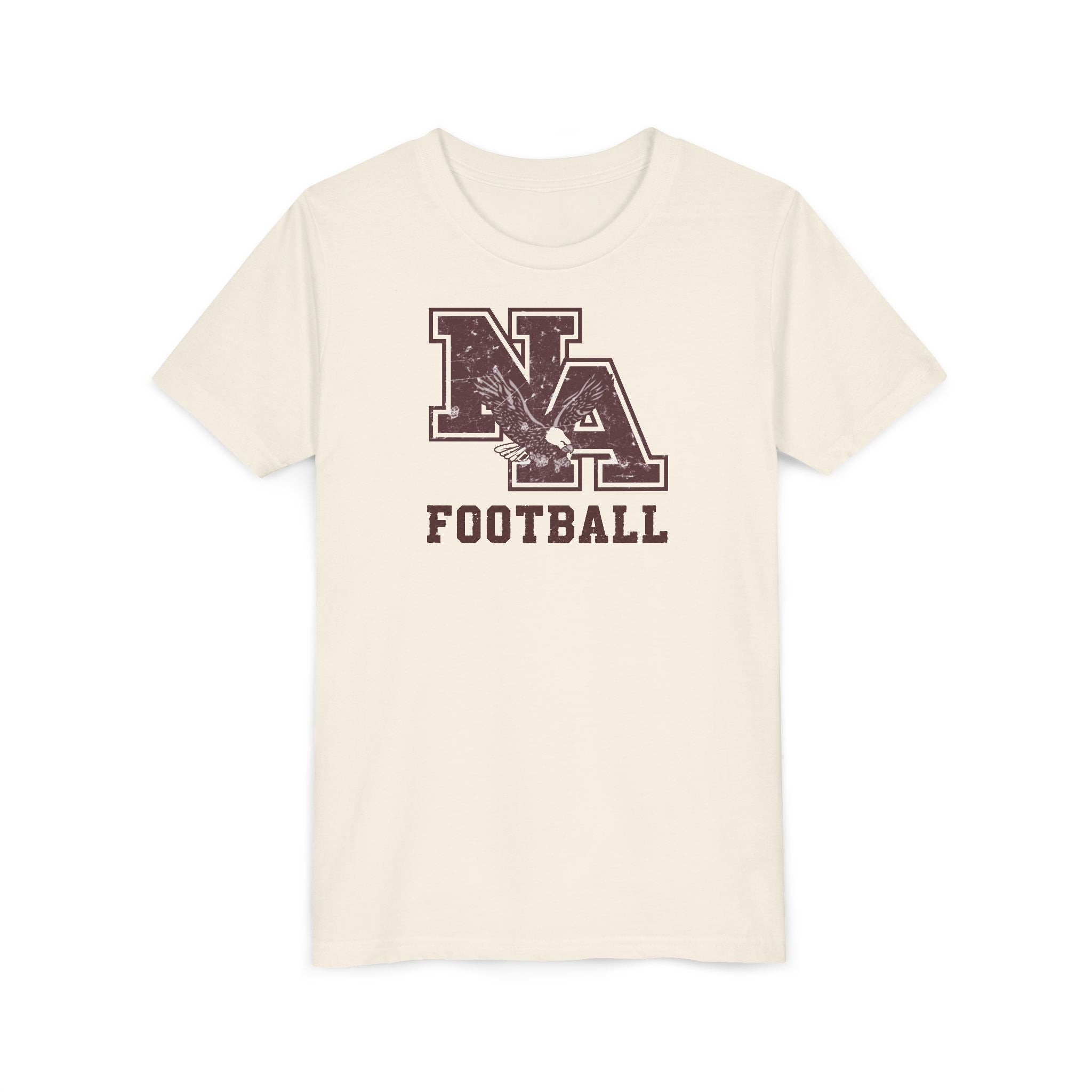 Youth New Albany Football Distressed Vintage Logo Graphic Short Sleeve Bella + Canvas Soft Tee