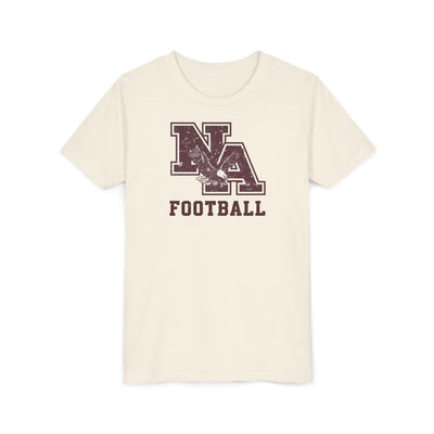 Youth New Albany Football Distressed Vintage Logo Graphic Short Sleeve Bella + Canvas Soft Tee