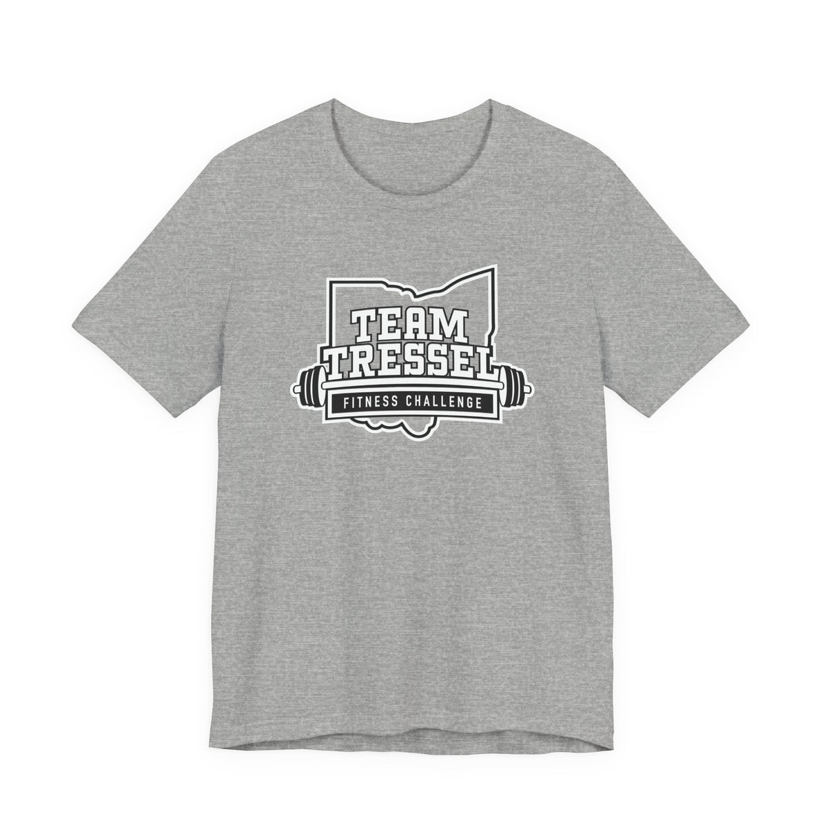 Adult Unisex Team Tressel Fitness Challenge Graphic Short Sleeve Soft Tee