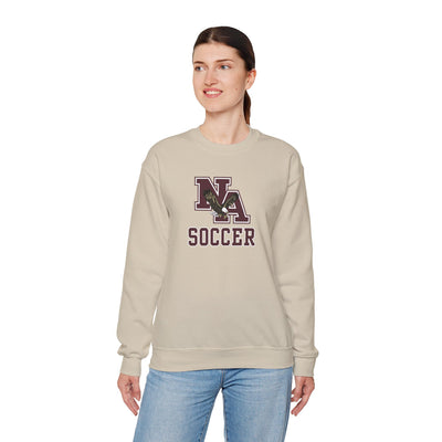 Adult Unisex New Albany Classic Maroon Soccer Logo Graphic Sweatshirt