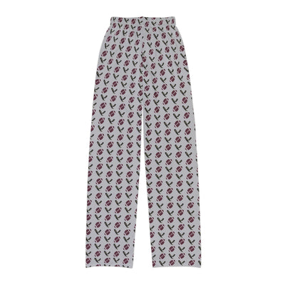 Youth Grey Pajama Pants with Allover New Albany Football Eagle Print