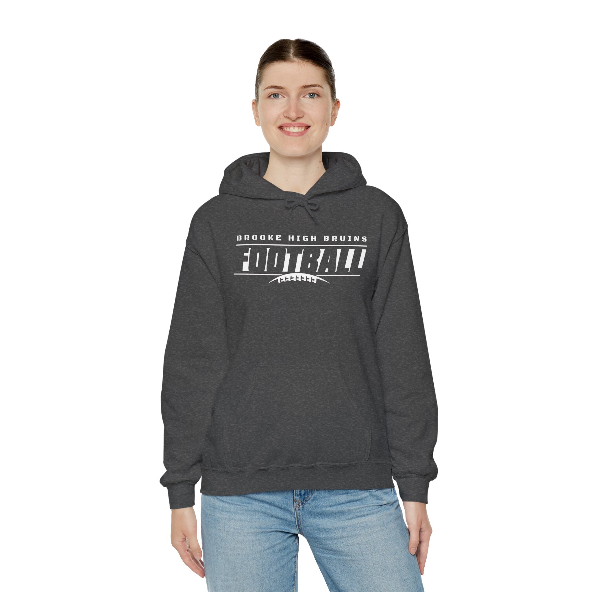Adult Unisex Brooke High Bruins Goal Line Graphic Hoodie