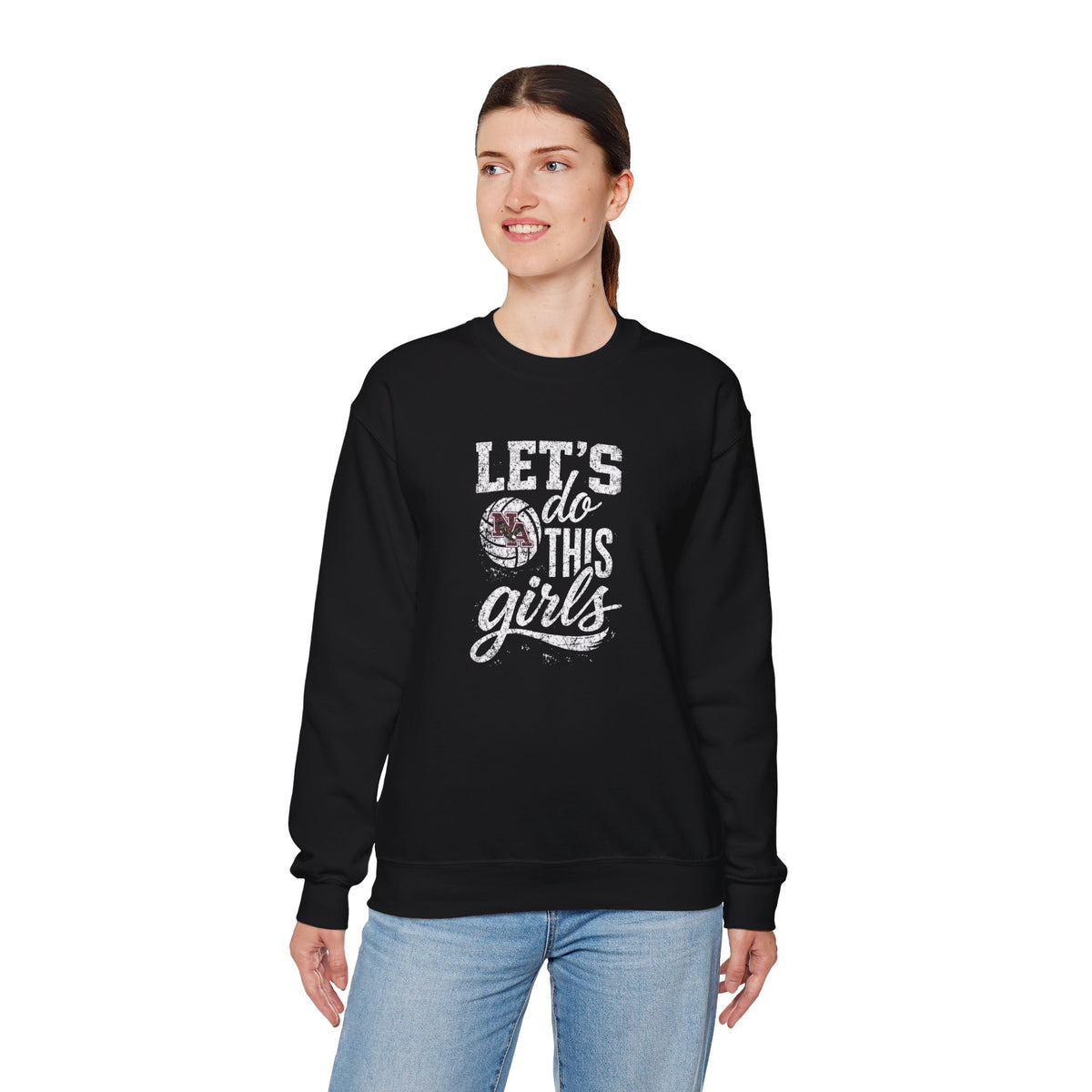 Adult Unisex New Albany Eagles Let's Do This Girls Graphic Sweatshirt