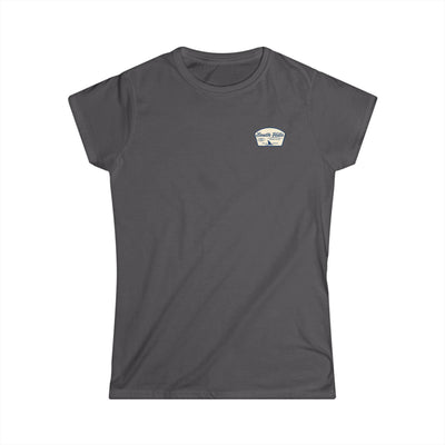 Women's South Hiils Swim Club Home of the Sharks Graphic Short Sleeve Gildan Softstyle Tee