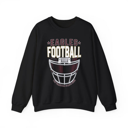 Adult Unisex Eagles White Hype Helmet Graphic Sweatshirt
