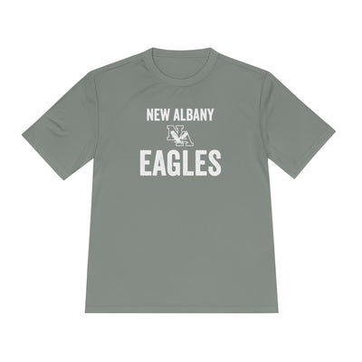 Adult Unisex Vintage Distressed New Albany Eagles Graphic Short Sleeve Performance Tee