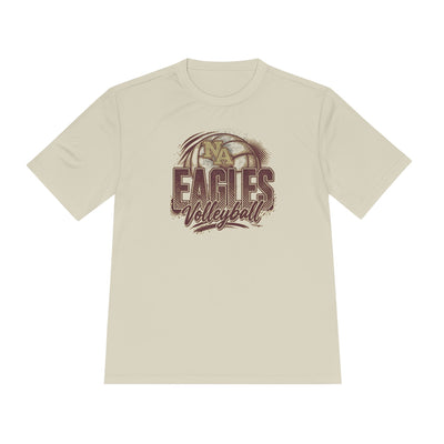 Adult Unisex New Albany Eagles Ombre Volleyball Graphic Sport-Tek Competitor Performance Tee