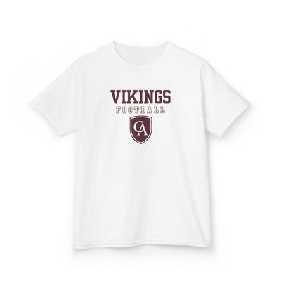 Youth Columbus Academy Vikings Football Graphic Short Sleeve Gildan Heavy Tee