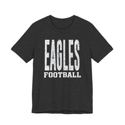Adult Unisex New Albany Football Distressed Enlarged Graphic Short Sleeve Soft Tee