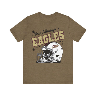 Adult Unisex New Albany Eagles Football Pride Graphic Short Sleeve Soft Tee