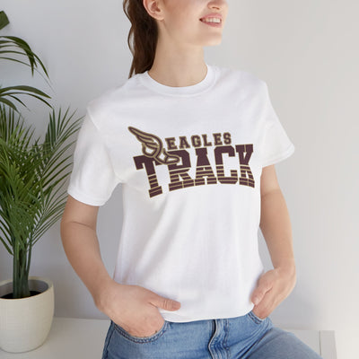 Adult Unisex Eagles Track Graphic Short Sleeve Soft Tee
