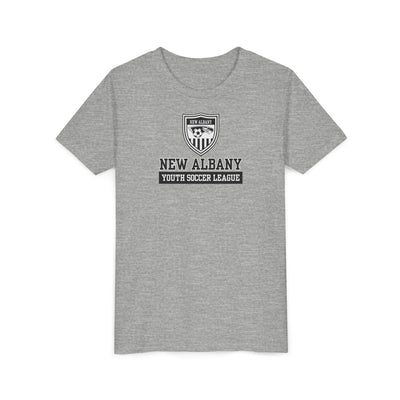 Youth New Albany Youth Soccer League Game Day Graphic Short Sleeve Bella + Canvas Soft Tee