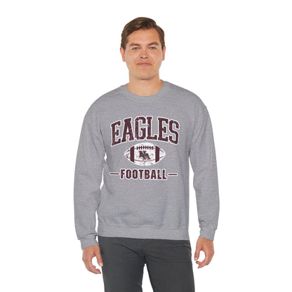 Adult Unisex Eagles Football Vintage Distressed Graphic Sweatshirt
