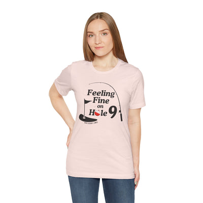 Adult Unisex Hole 9 Links Graphic Short Sleeve Soft Tee