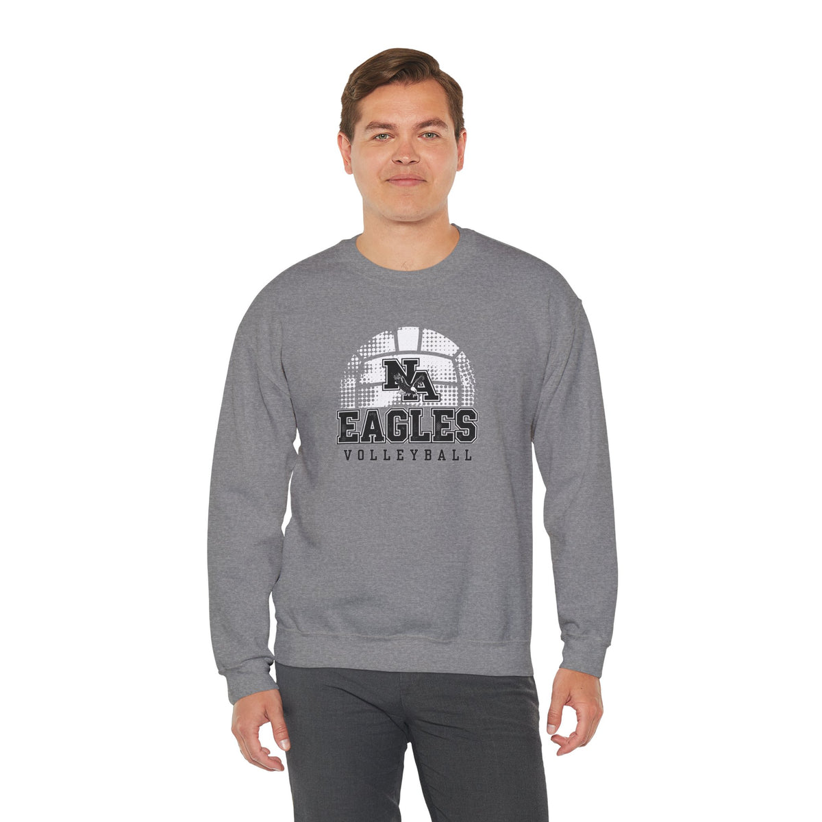 Adult Unisex New Albany Eagles Spike it Graphic Sweatshirt