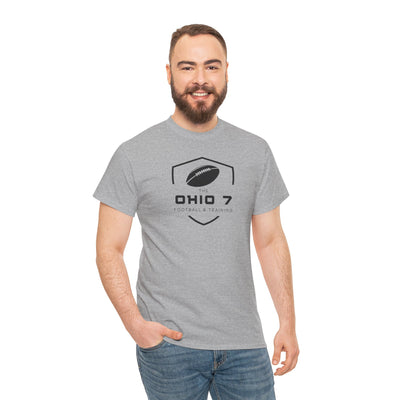 Adult Unisex The Ohio 7 Black Logo Short Sleeve Gildan Heavy Tee