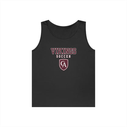 Adult Unisex Columbus Academy Vikings Soccer Graphic Gildan Heavy Blend Cotton Tank