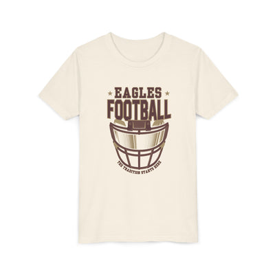 Youth Eagles Maroon Hype Helmet Graphic Short Sleeve Soft Tee