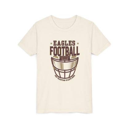 Youth Eagles Maroon Hype Helmet Graphic Short Sleeve Soft Tee