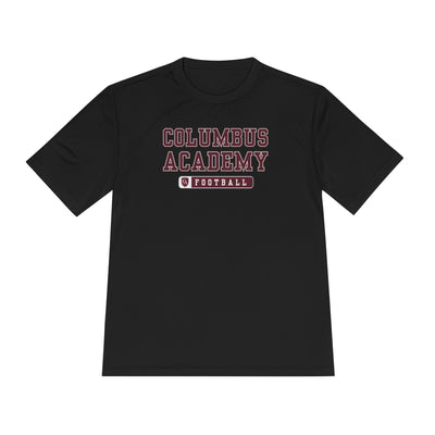 Adult Unisex Columbus Academy Football Graphic Sport-Tek Competitor Performance Tee