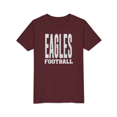 Youth New Albany Football Distressed Enlarged Graphic Short Sleeve Bella + Canvas Soft Tee