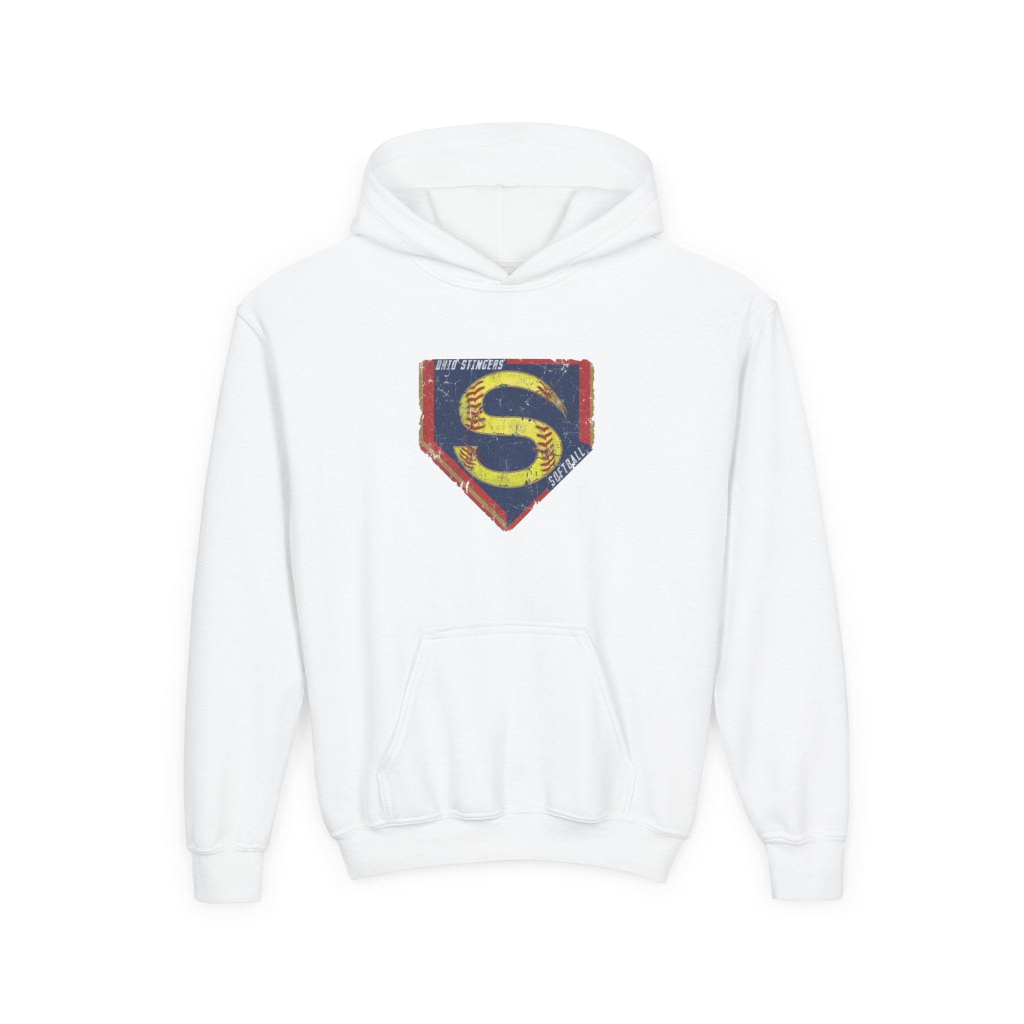 Youth Stingers Softball Distressed Logo Graphic Hoodie