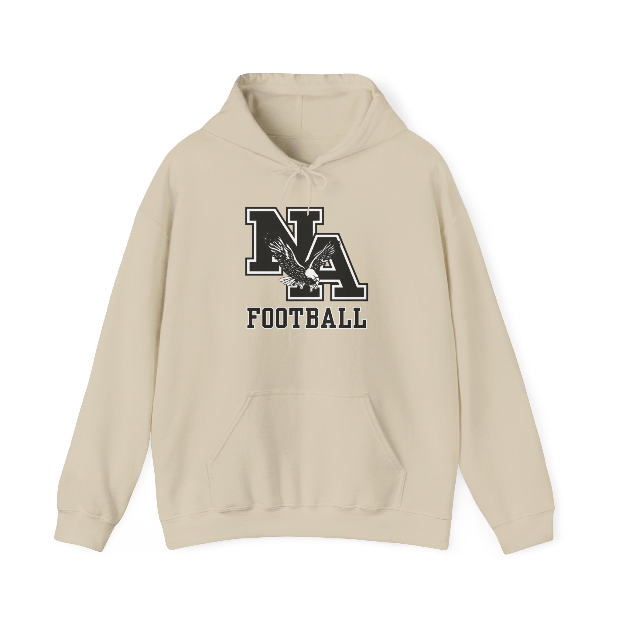 Adult Unisex Classic Logo Black Football Graphic Hoodie