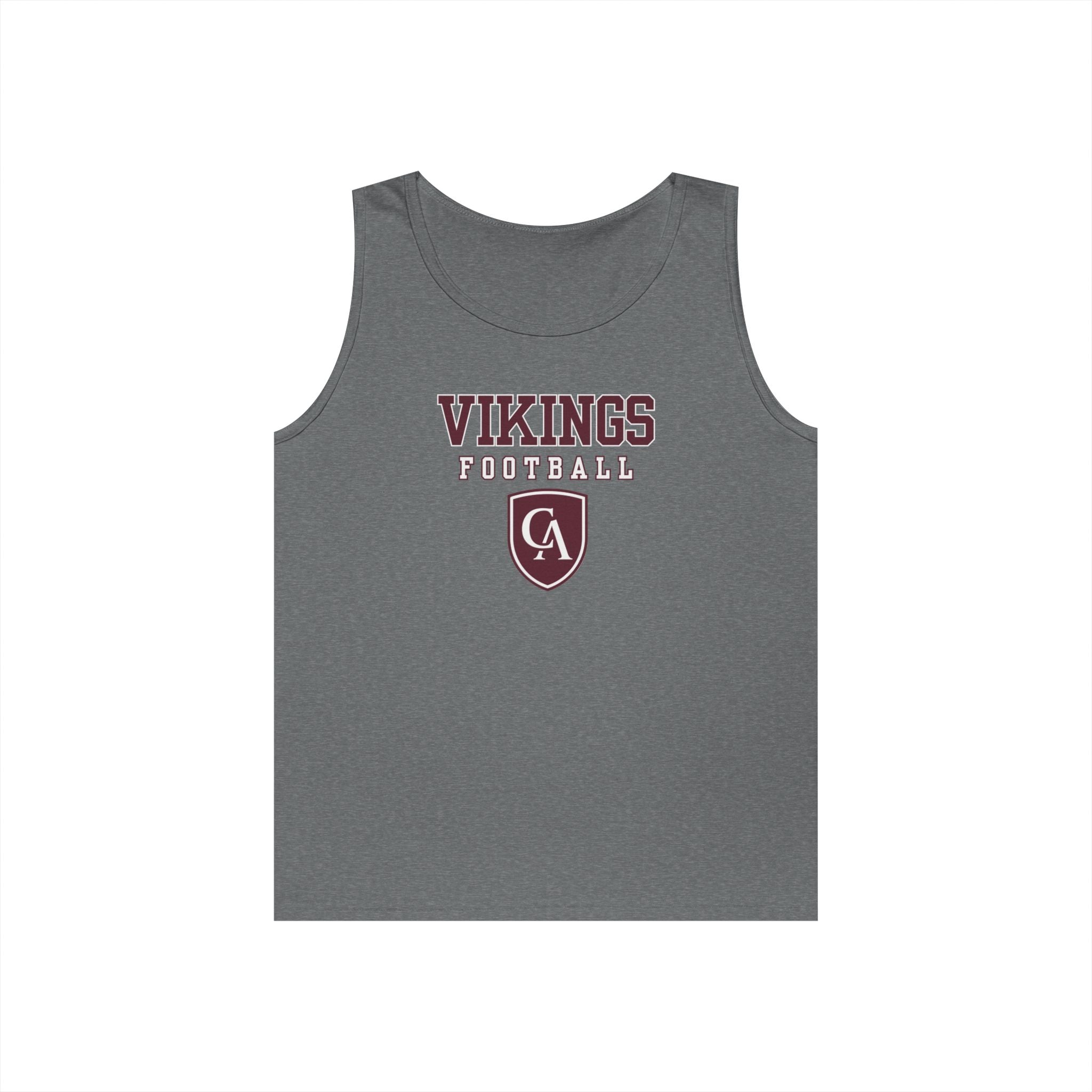 Adult Unisex Columbus Academy Vikings Football Graphic Gildan Heavy Blend Cotton Tank