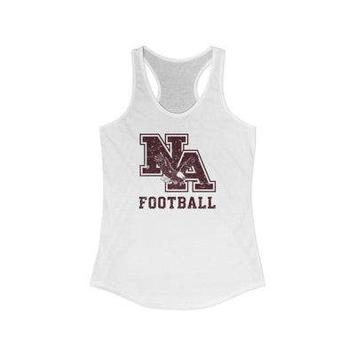 Women's New Albany Football Distressed Vintage Logo Graphic Next Level Racerback Tank