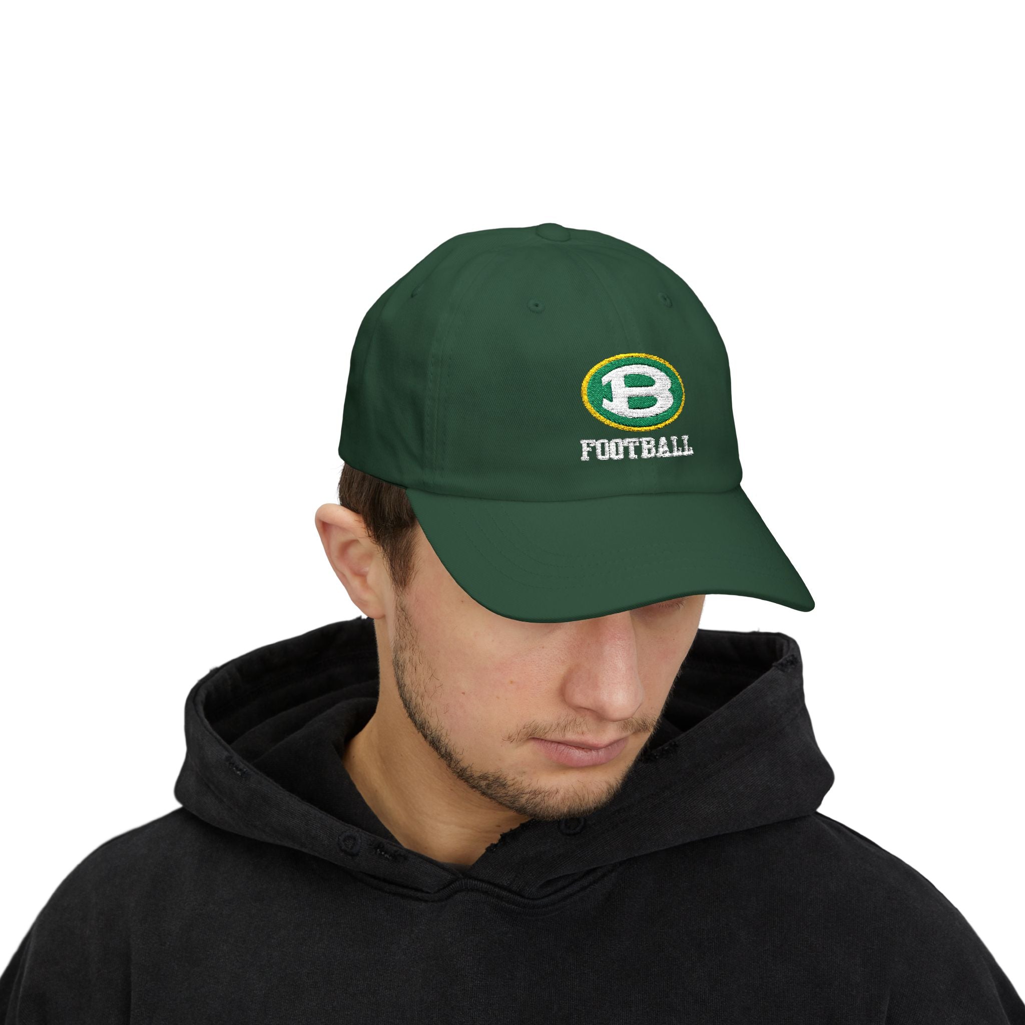 Embroidered Classic Brooke Football Logo Dad Cap