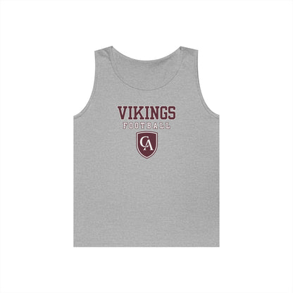 Adult Unisex Columbus Academy Vikings Football Graphic Gildan Heavy Blend Cotton Tank