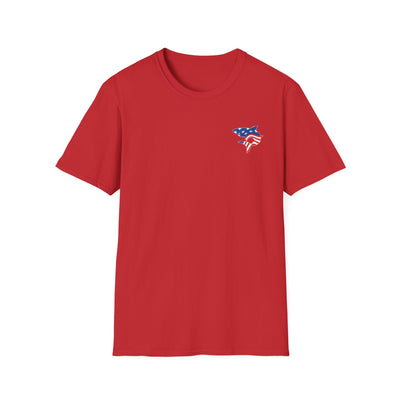 Adult Unisex South Hills Swim Club Patriotic Graphic Short Sleeve Gildan Softstyle Tee