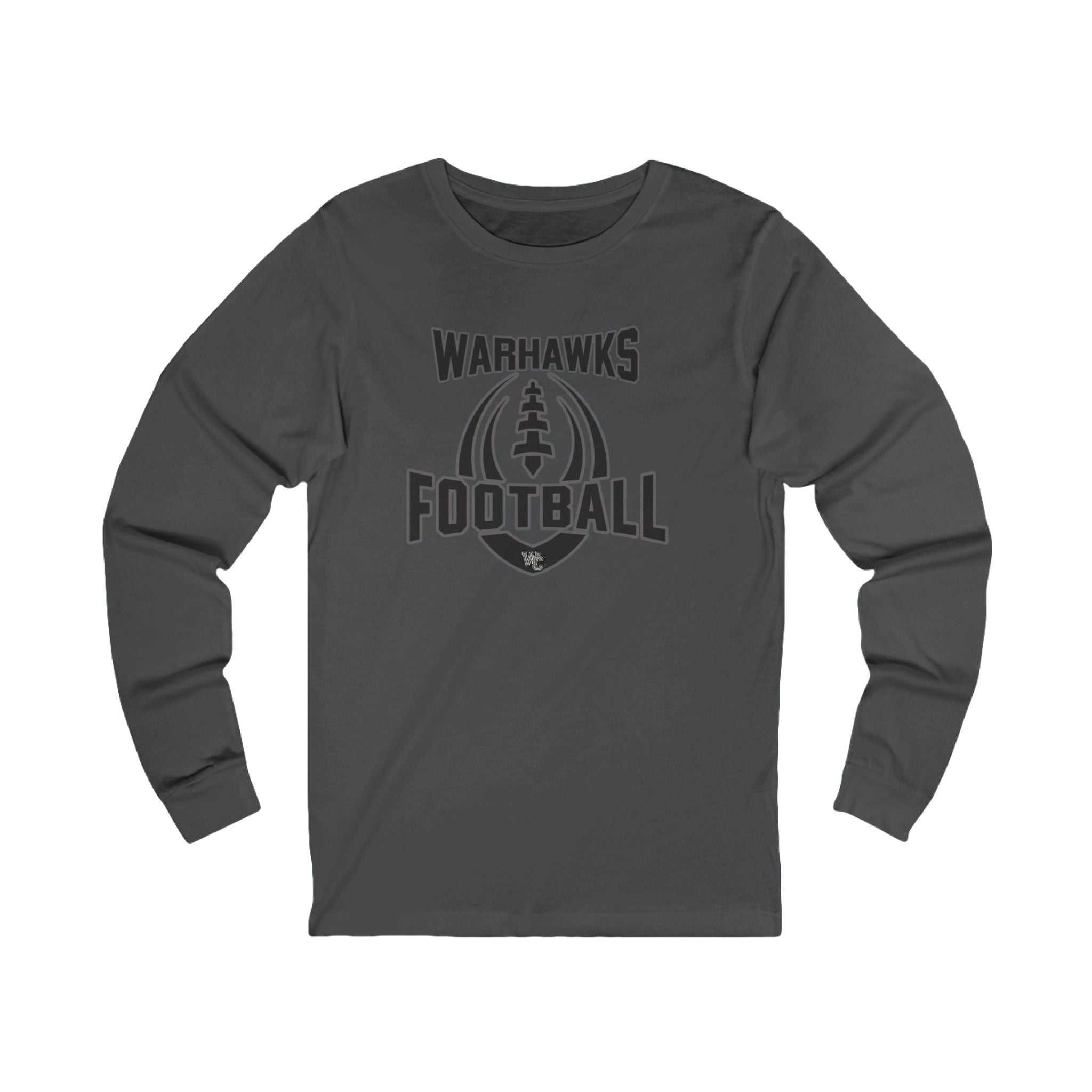 Adult Unisex Warhawks Ultimate Football Graphic Long Sleeve Soft Tee
