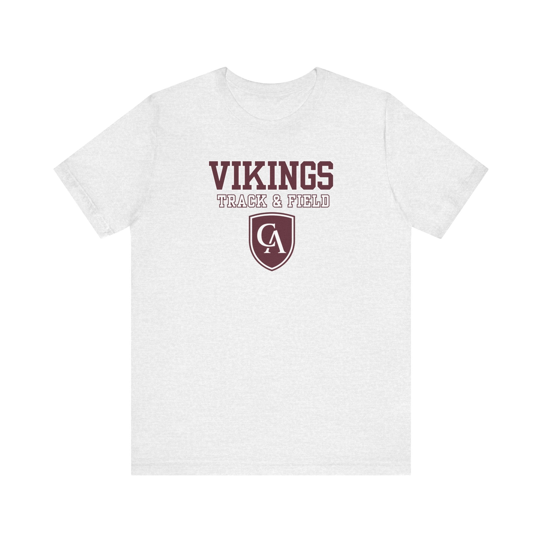 Adult Unisex Columbus Academy Vikings Track & Field Graphic Short Sleeve Bella + Canvas Soft Tee