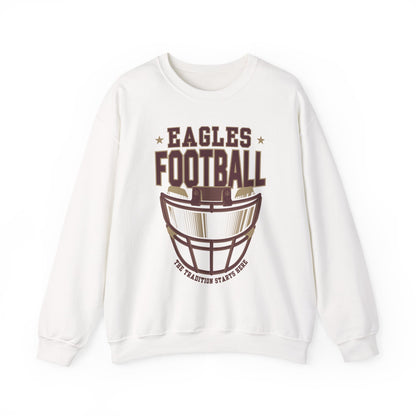 Adult Unisex Eagles Maroon Hype Helmet Graphic Sweatshirt