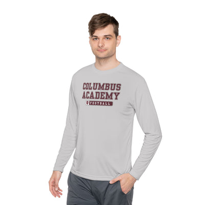 Adult Unisex Columbus Academy Football Graphic Sport-Tek Competitor Performance Long Sleeve Tee