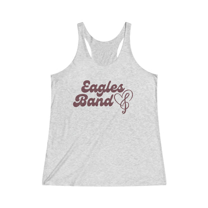 Women's Super Soft Band Love Racerback Tank - New Albany Eagles