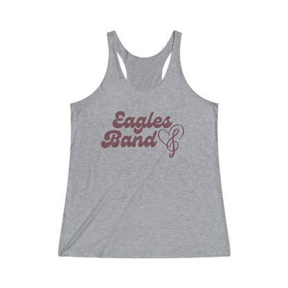 Women's Super Soft Band Love Racerback Tank - New Albany Eagles